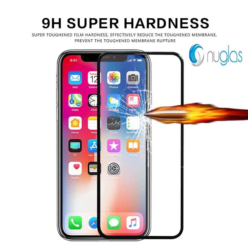 9H 3D high definition clear screen protector for iPhone XS / XS Max / XR tempered glass