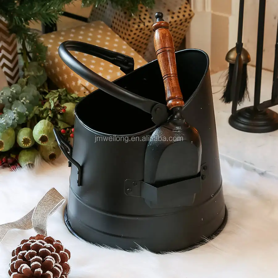 Fireplace Large Assembled Pellet Stove Hot Ashes Carrier Container