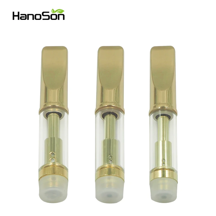 Hot selling 510 vape cartridge cbd oil vaporizer metal tip glass cbd cartridge
