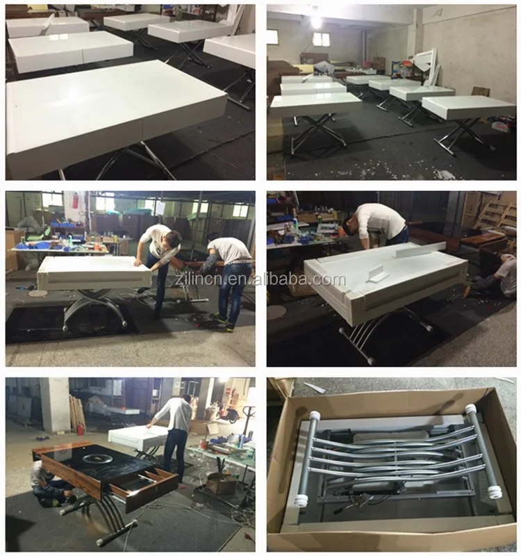 2016 Usa Lift Top Coffee Dining Table Mechanism,Up And Down Adjustable Height Coffee Dining