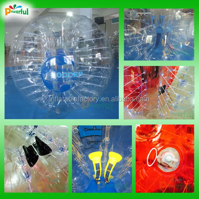 Commercial human inflatable bumper bubble ball tpu body zorb ball