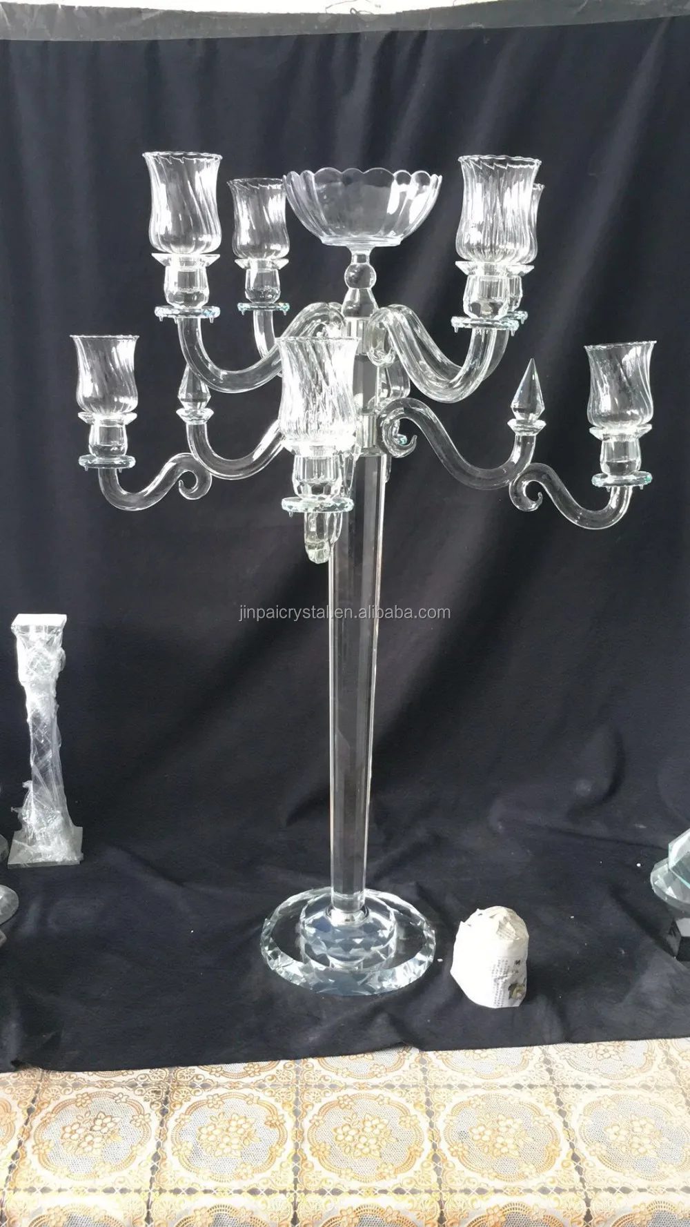 91cm 35.82inch Tall Top Crystal Candelabra Centerpieces Wedding For Tables Buy Crystal