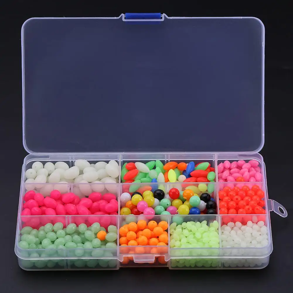 Round Oval Plastic Glow Fishing Beads Floating Tackles Buy Fishing
