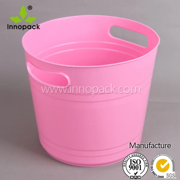 pink plastic tub