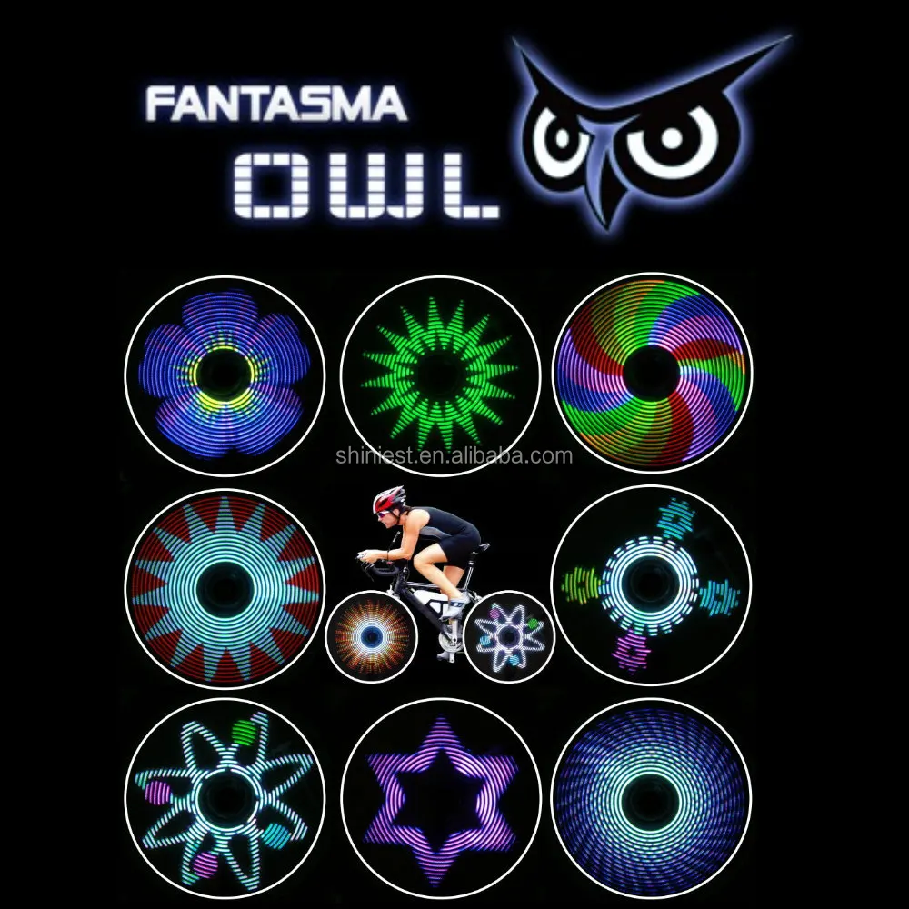 Geweldig Product Voor Fiets Wielen! Uil Led Fantasma Bk-2071 Op De ... Geweldig Product Voor Fiets Wielen! Uil Led Fantasma Bk-2071 Op De ...