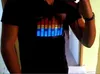 Sound Activated LED Party T-Shirt Light Up Flashing Equalizer EL LED T-Shirt Men for Rock Disco Party DJ