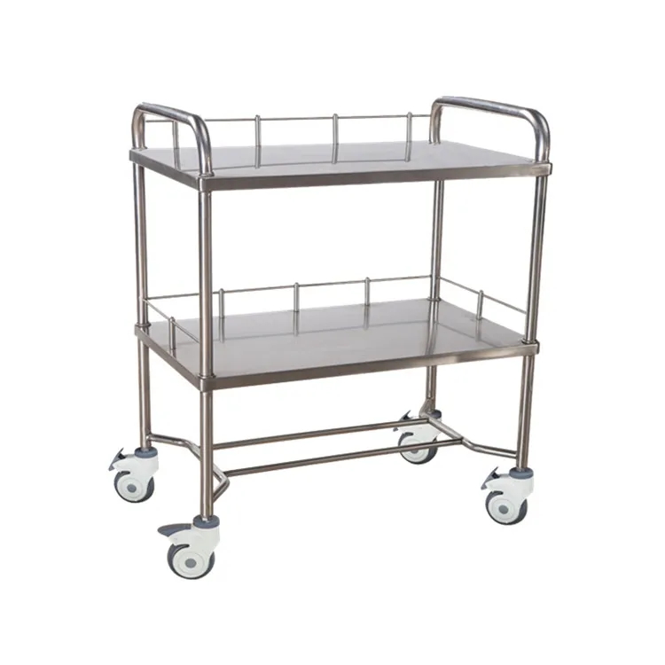 Stainless Steel Operating Room Emergency Trolley In Hospital Instrument ...