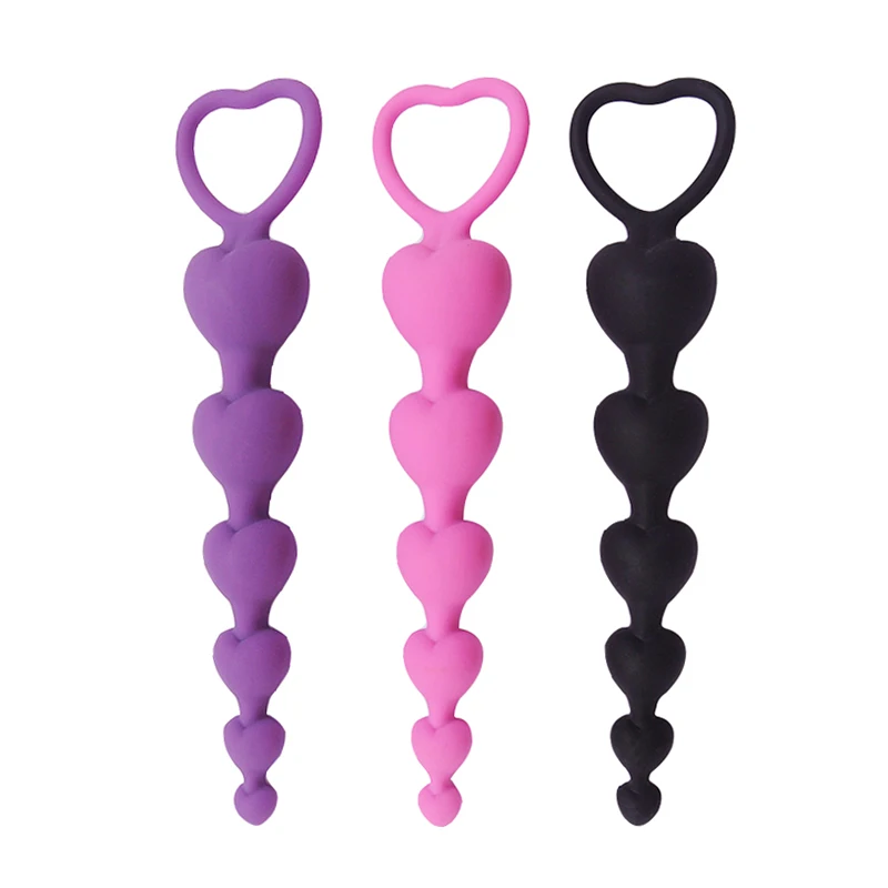 2017 Hot Selling Silicone Anal Beads With Finger Loop