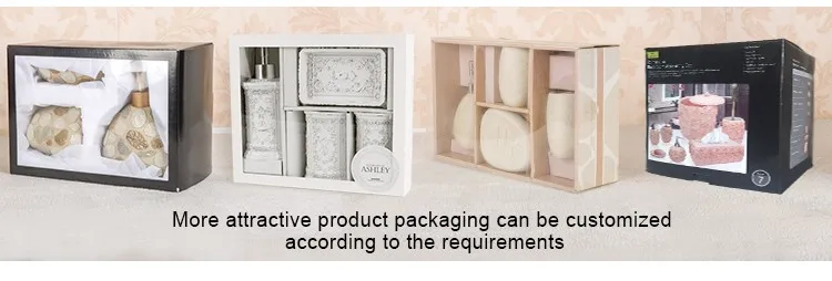 Decoración Para El Hogar Accesorios De Baño De Plástico Conjunto De