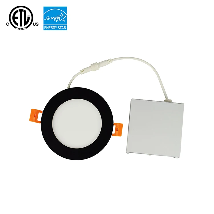 4" Ultra Thin Recessed Ceiling Light with Junction Box Dimmable Airtight Downlight 80W Equivalent Color Temperature changeable