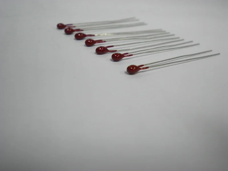 Red Epoxy Coating Bead Ntc Thermistor Stand High Temperature 40250