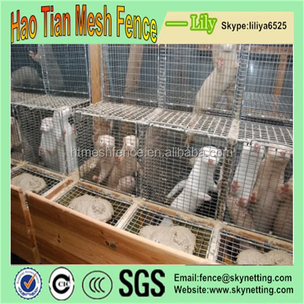 Hot Dipped Galvanized Welded Wire Mesh Mink Cage,Breeding Mink Cage