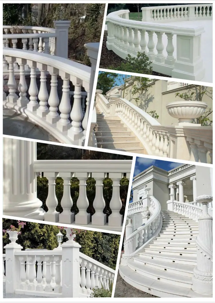 marble baluster railings