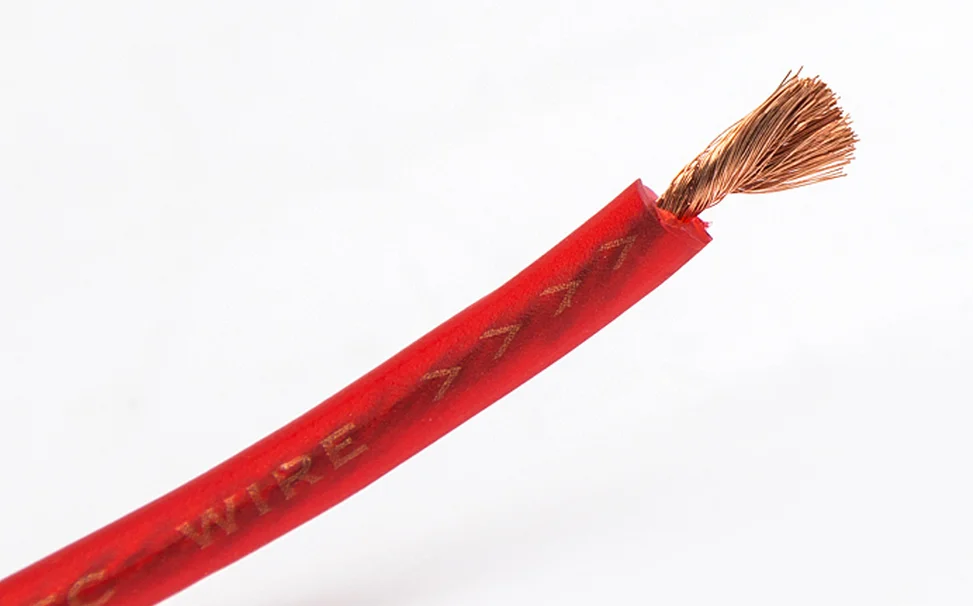 2022 Hot Super Soft Flexible 0ga 2ga 4ga 6ga 8ga Amp Power Cable Ground Power Battery Cable For