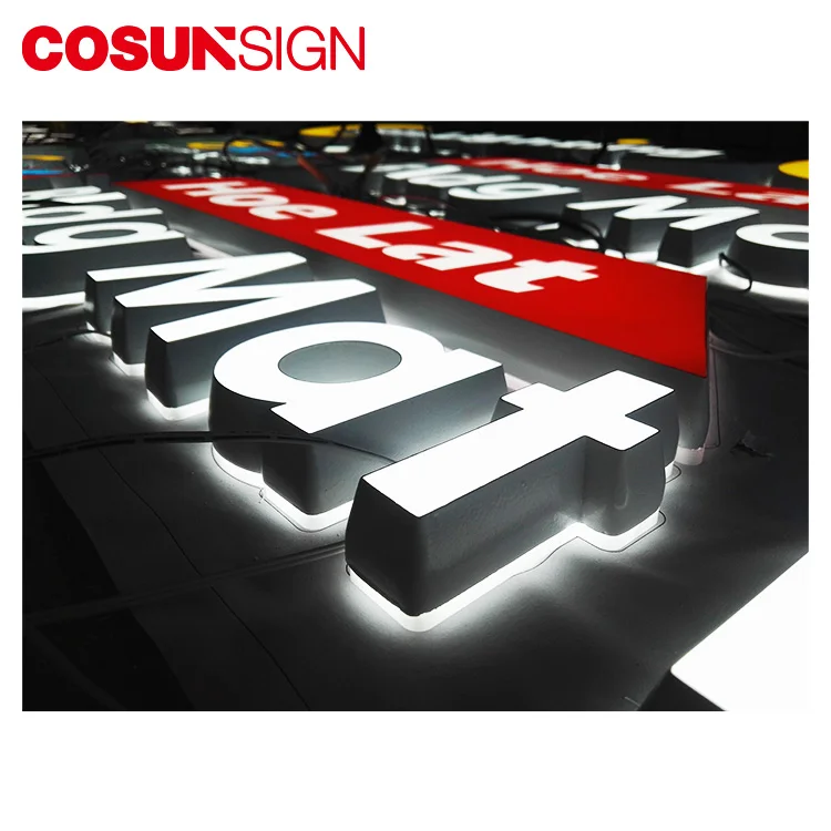 3D Lighting Acrylic Mini LED Channel Letter Sign/Bending Machine Making Acrylic face Lighting Letters