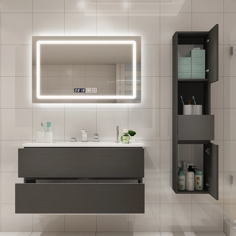 2020 High Quality Custom Bathroom Cabinet Solid Wood Luxury Wall Bathroom Cabinet