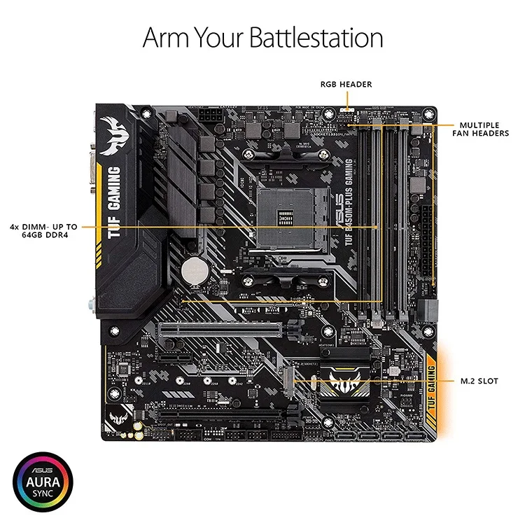 PCパーツ ASUS - RYZEN 3 2200G + TUF B450M-PLUS GAMING TUF B450M-PLUS GAMING｜Motherboards｜ASUS USA