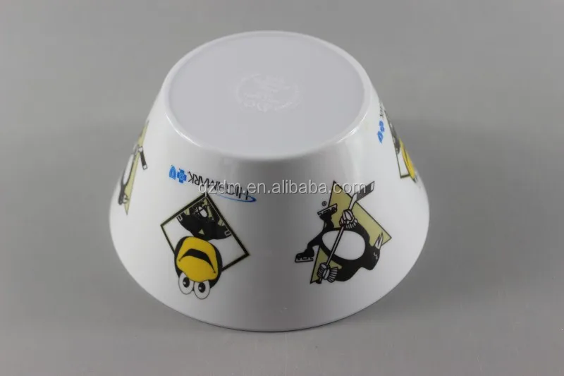 Inside and out side Printing Melamine salad bowl 6inch