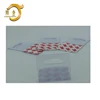 Best price custom PVC display stand hook packaging glue tab