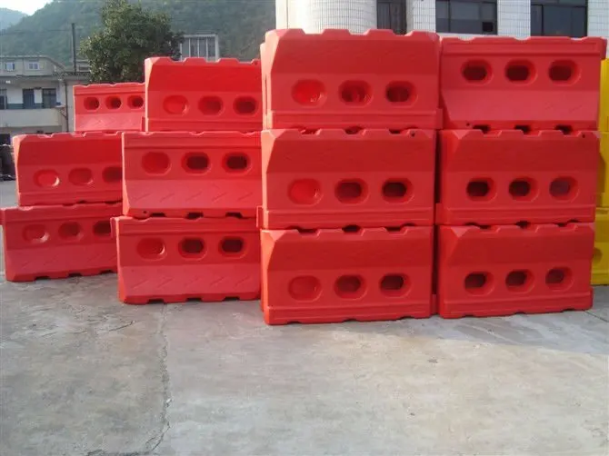 Barrera De Seguridad De Plástico Para Carretera,Barrera De Agua De Tres