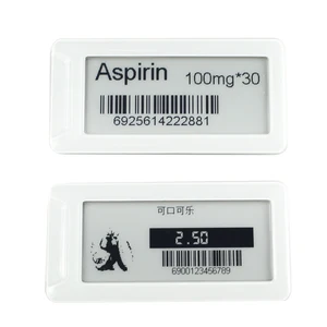 Retail store 1.54 e-paper digital price display tags wireless esl e-ink electronic shelf hanging label