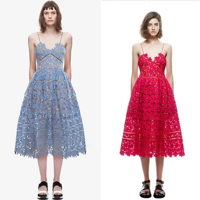 
2017 fashion sexy red wedding tall empire waist off-shoulder sleeveless Wrap Bodycon summer holiday Midi lace prom Strap Dress 