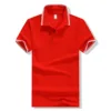 190G 65 percent cotton New Men Polo Shirt Business Casual solid male stripes short sleeve breathable polo shirt