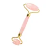 Anti Aging Lift Face Natural Rose Quartz Pink Jade Roller for Face Facial Message