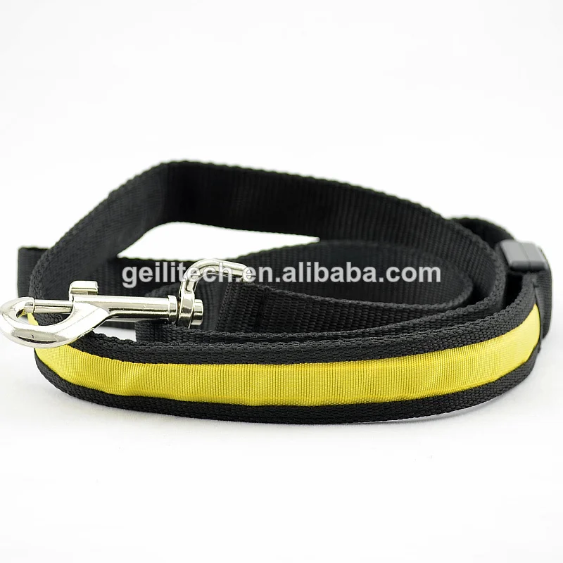 New 2014 Pet Dog Cat Flashing Nylon dog walking belt LED Flashing Pet Dog Leash Pet Cat Belt With 8colour