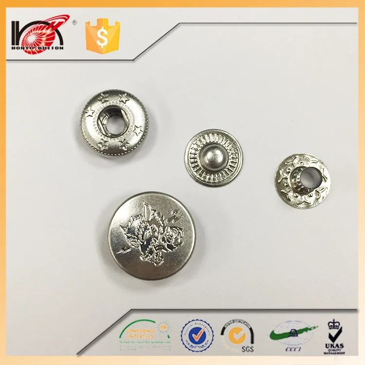 Button Manufacturer Press Stud Metal Button Snap For Alll Kind