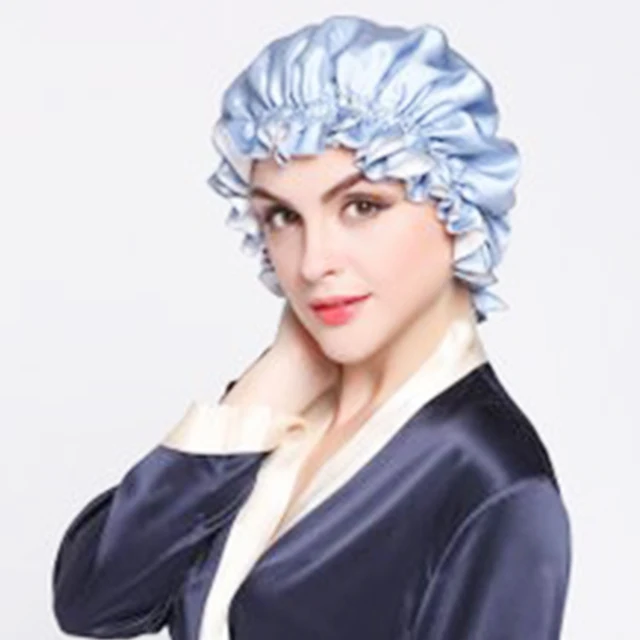 silk bonnet for white hair