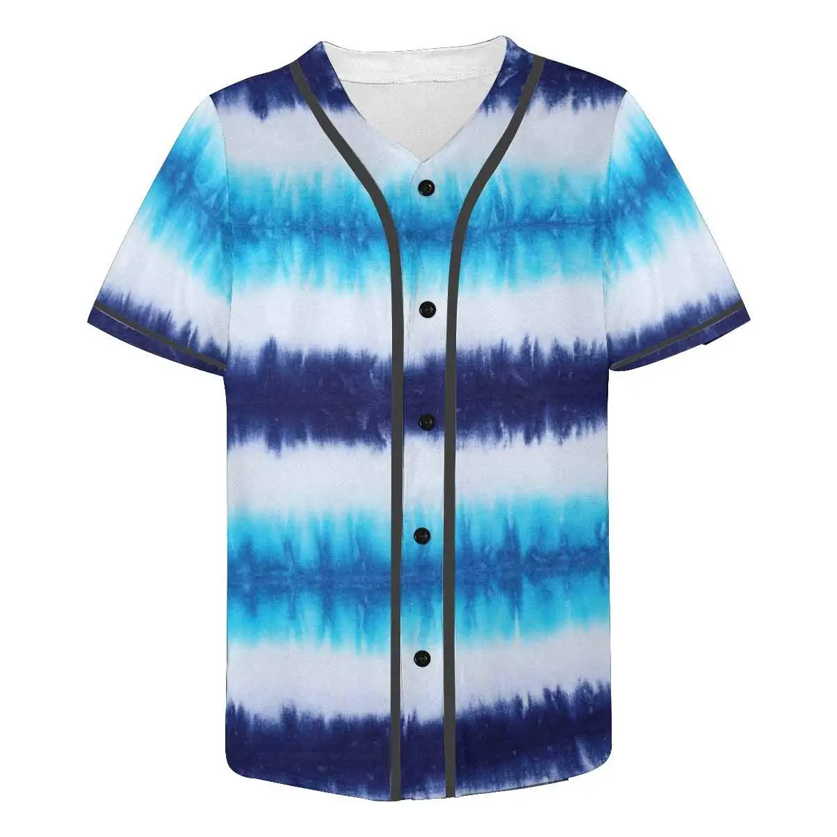 INTERESTPRINT Mens Button Down Baseball Jersey Vintage Ornament
