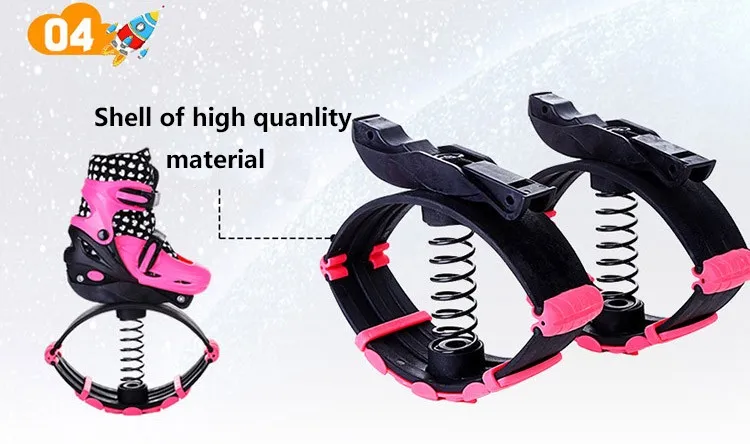 Different Colors Jumping Bounce Shoe for Kids OEM Boys 2 in 1. Bounce SHOES. HD-FY01 Rubber. 80 Kg. CN;ZHE Inline Skates. Mesh.