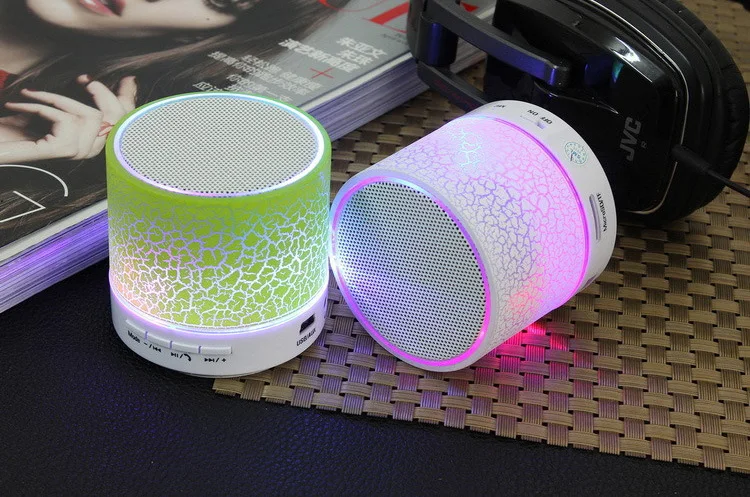 Colorful portable mini bluetooth speaker, hands-free Luminous Custom Logo Portable Speaker Bluetooth - ANKUX.COM