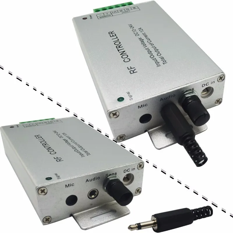 RGB DC12V 24V Audio Sound 12A Wireless Remote to Control Strip Light