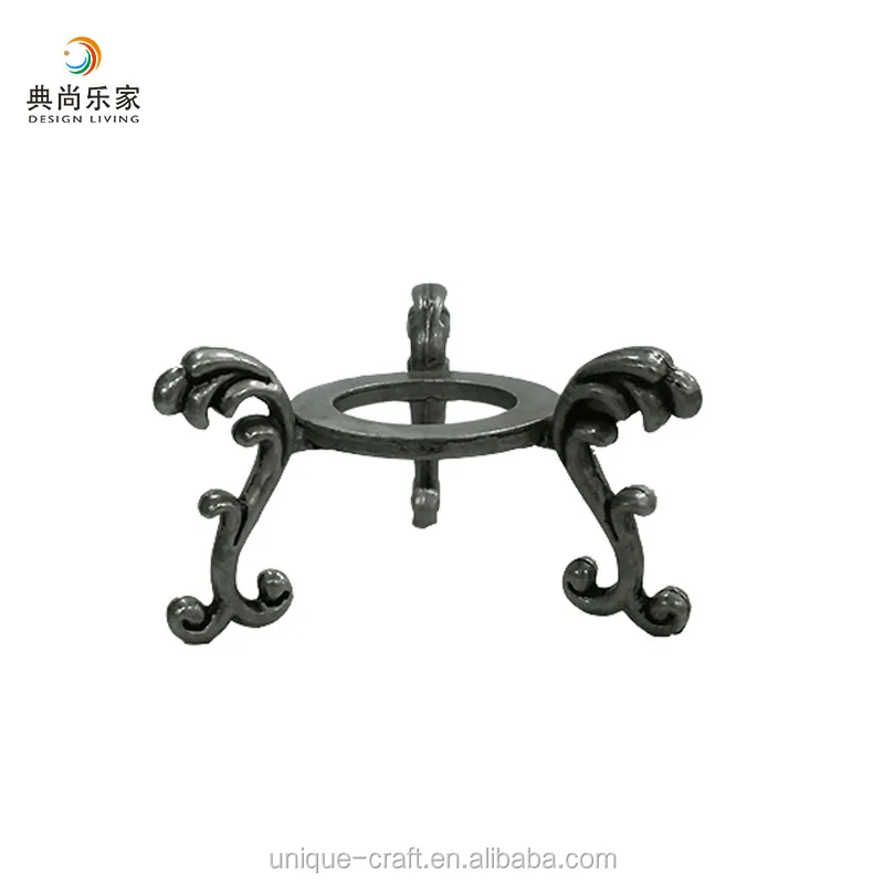 Antique Zinc Alloy Crystal Ball Metal Stand