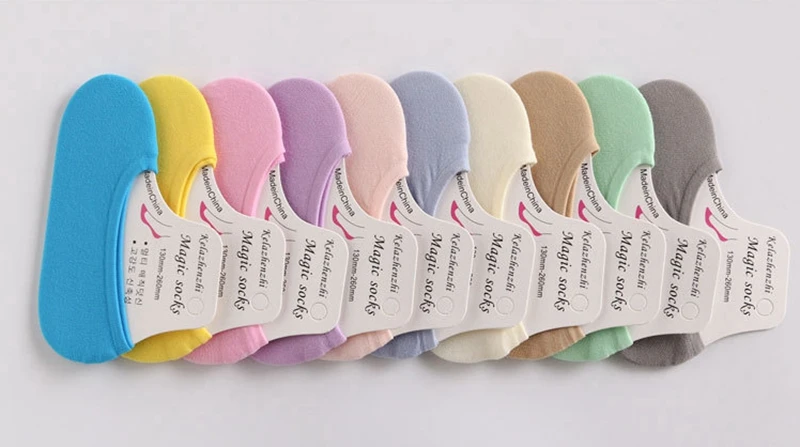 huiouer Kids Socks Summer Child Invisible Shallow Super Elstic Short Boat Socks Candy Color For Girls