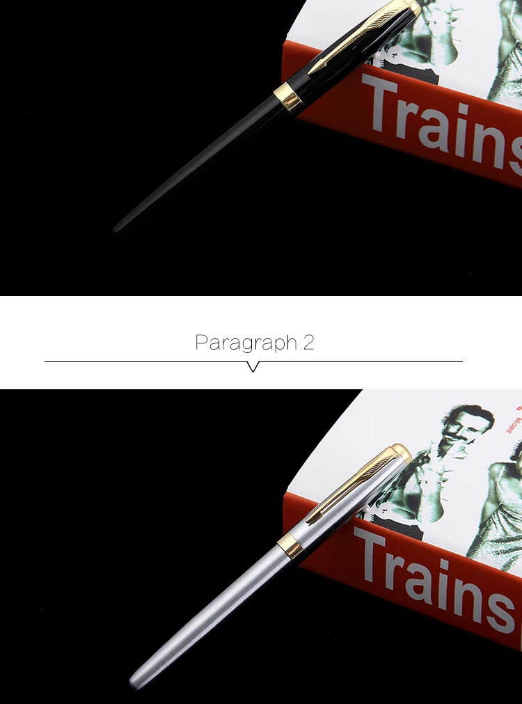 New Steel Metal Roller Ball Pens Stainless Steel Roller Pen Set