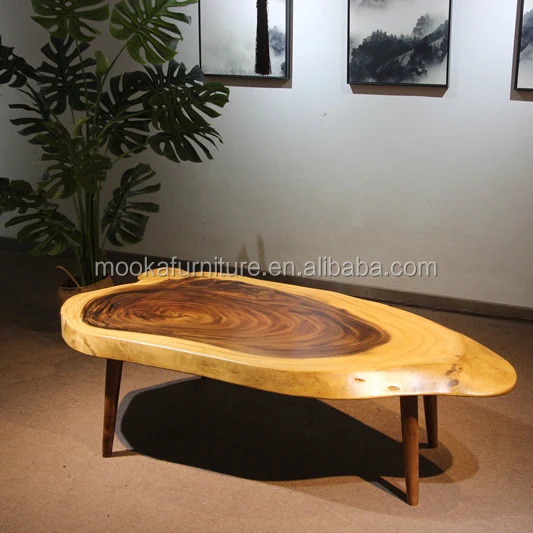 Oval Wooden Coffee Table Tree Trunk Table Natural Wood Table Buy