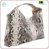 Luxury premium craftsmenship large real exotic genuine python skin leather handbag hobo bag