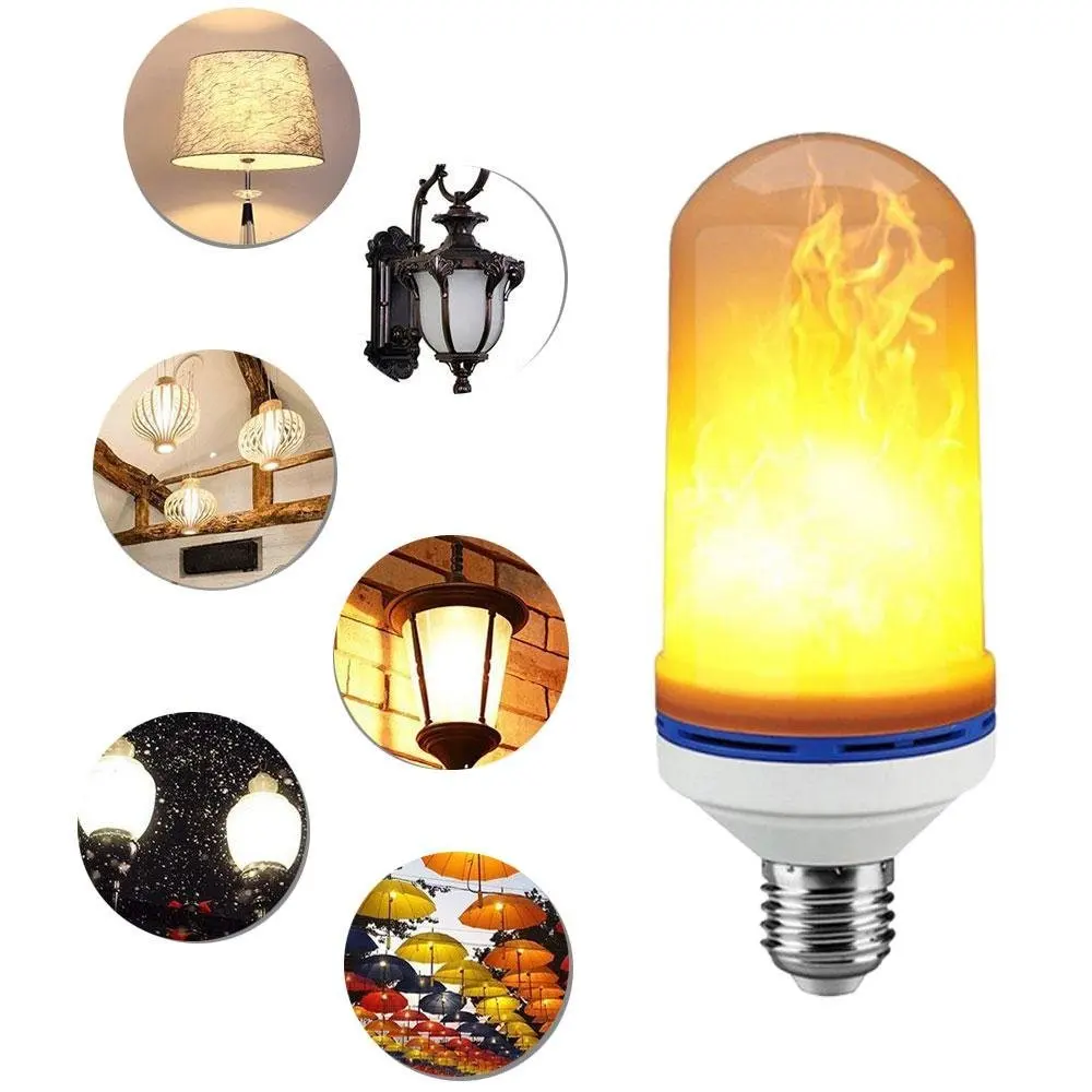 Cozyswan flame tip candle light bulb, simulated flame light bulb, led candle lights