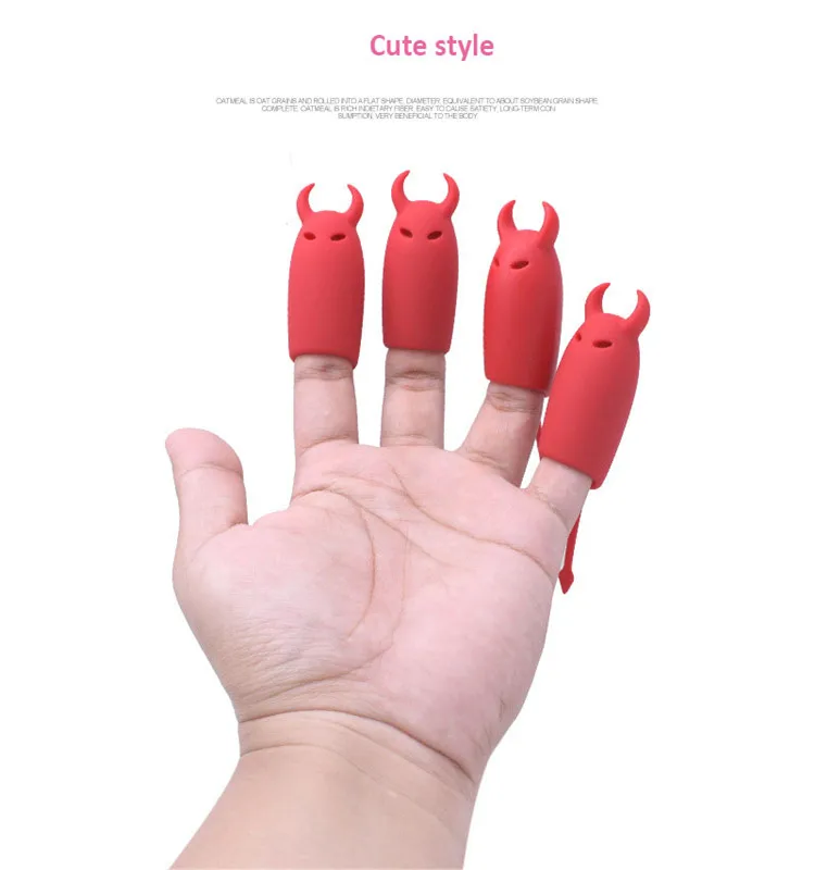 2018 New Mini Cute Devil Silicone Finger Vibrator Sex Toy For Adults
