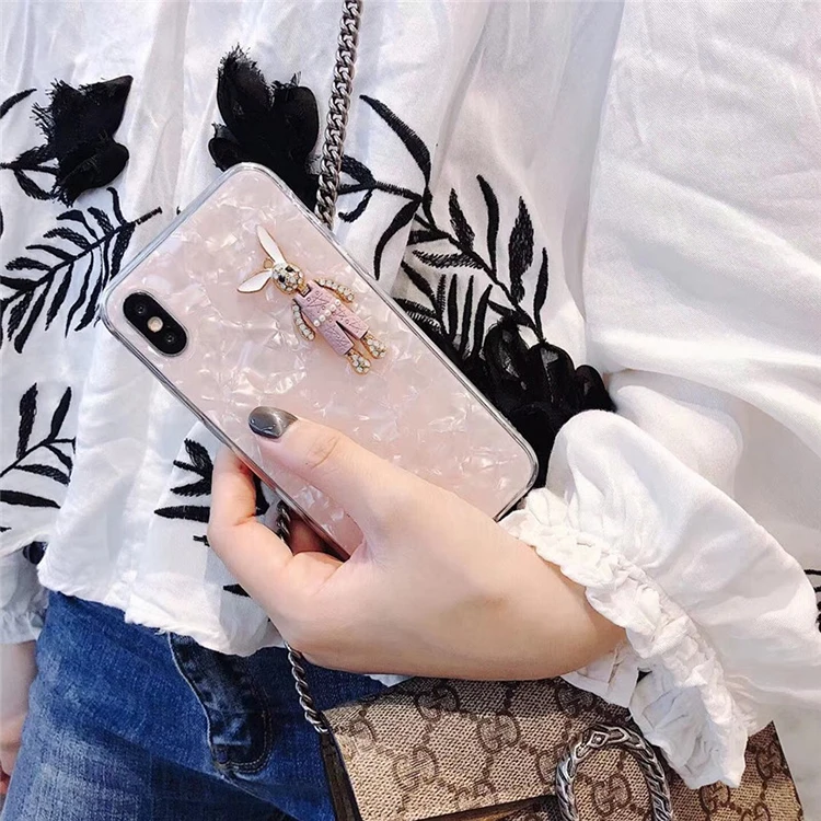 Shell pattern full soft PC protective mobile phone case for iPhone X