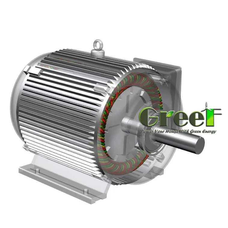 10kW 60 rpm niedrigen drehzahlen hydro turbine generator, drei phase AC permanentmagnet-generator