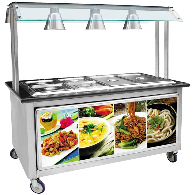 Canteen/restaurant/fast Food Hot Food Display Bain Marie Trays,Soup