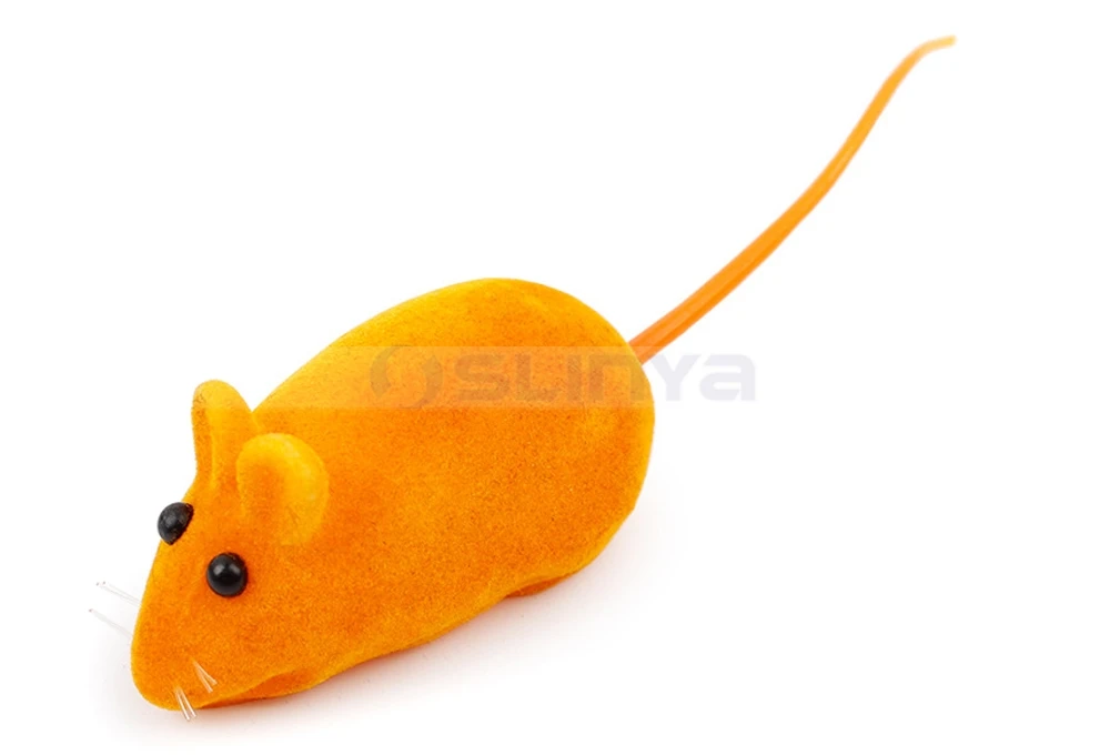 squeaky mouse on a stick cat toy