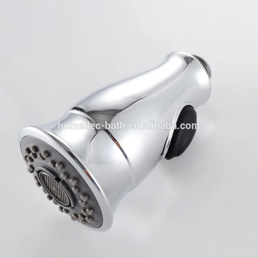 Chrome Abs Pull Out Shower Spray Head Universal Replacement