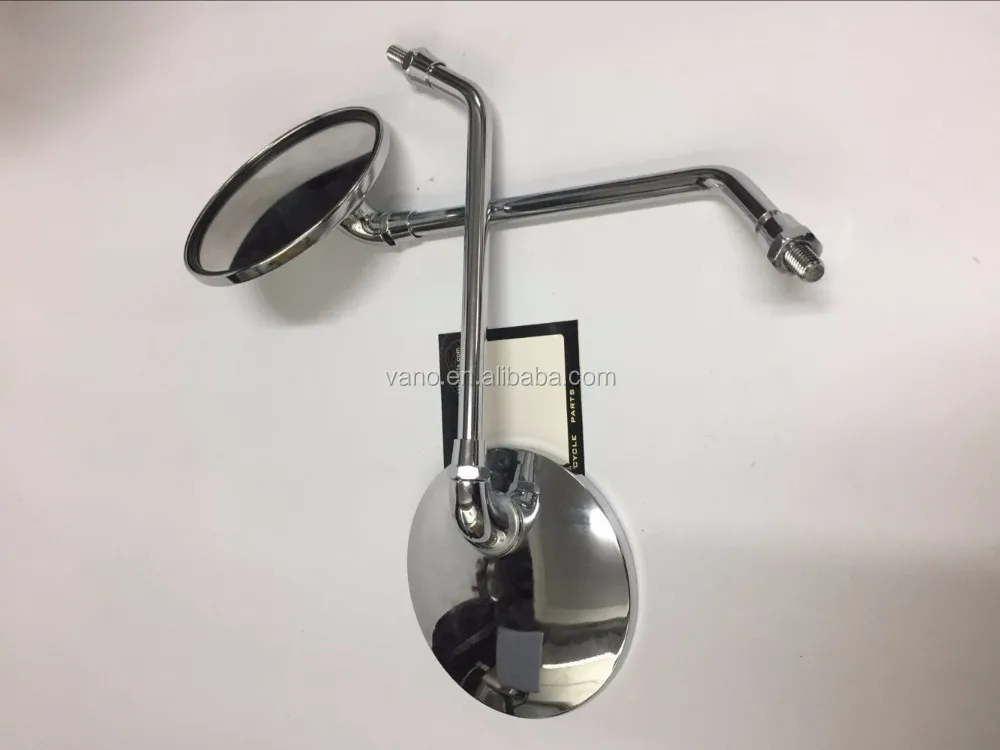 Silver Stainless Simson MZ Motorcycle Side Mirror
