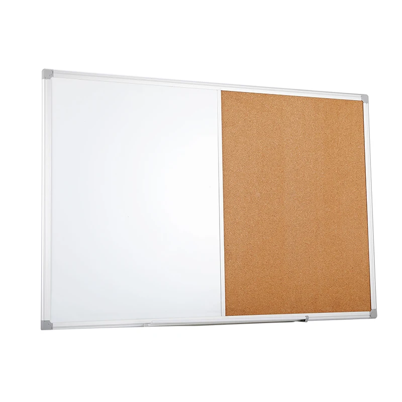 
Combination Magnetic Dry Erase Whiteboard/Cork board With Aluminum Frame for Teaching 