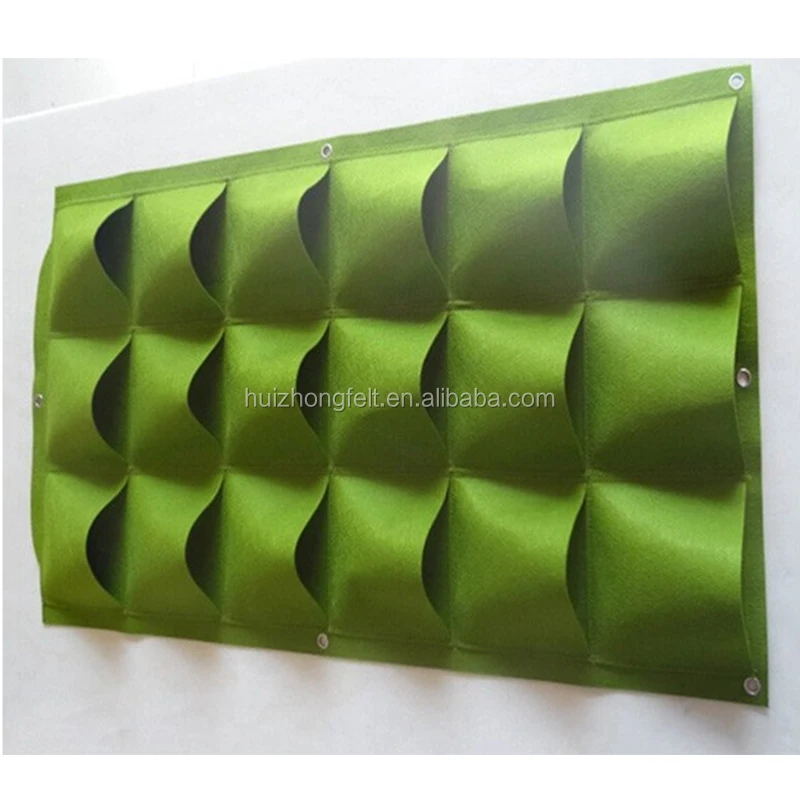 2 To 72 Pockets Vertical Wall Hanging Planters Growing Pots Felt